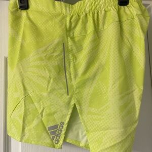 Adidas Men's Lime yellow running Shorts